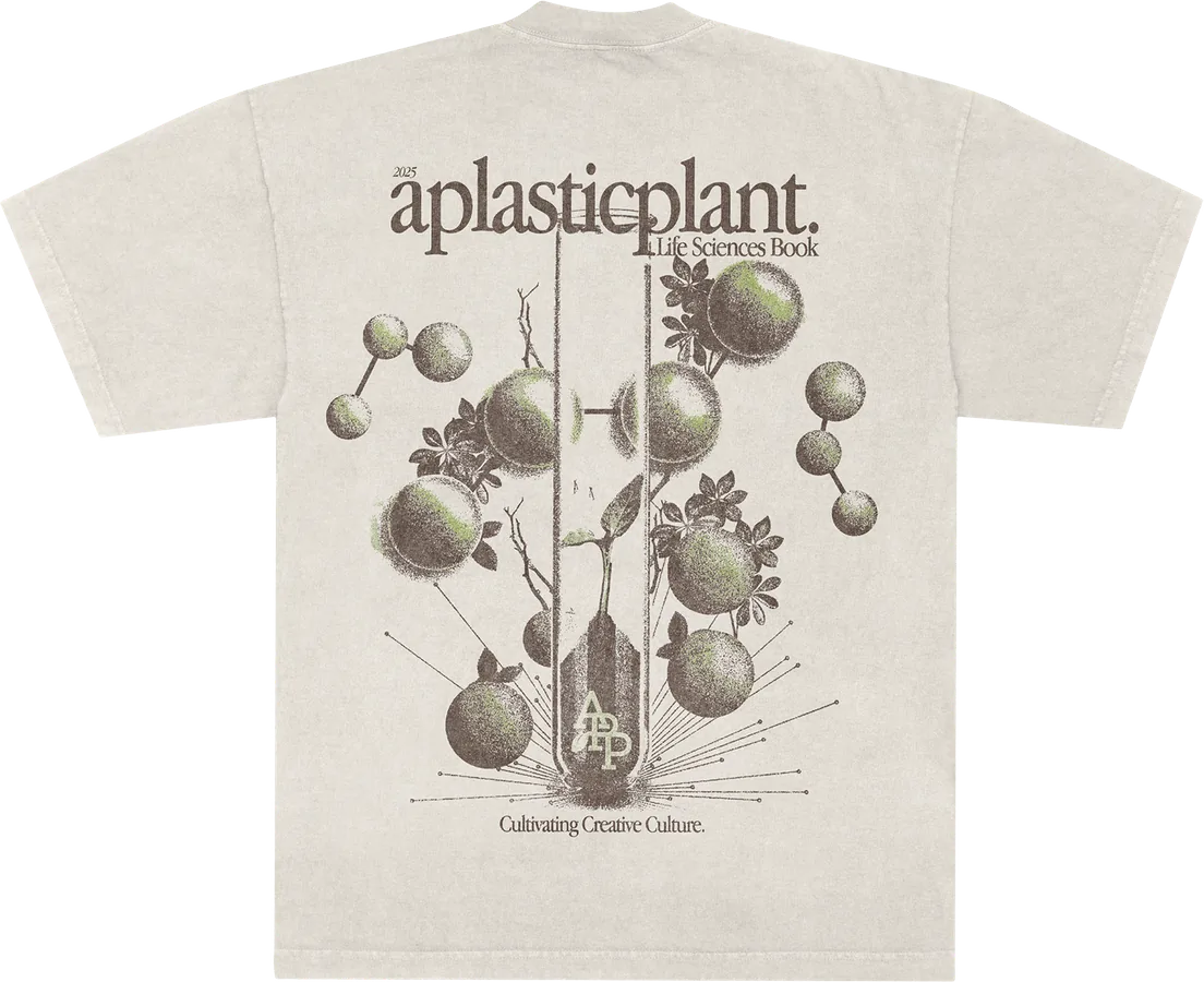 Life Science Book tee, bone