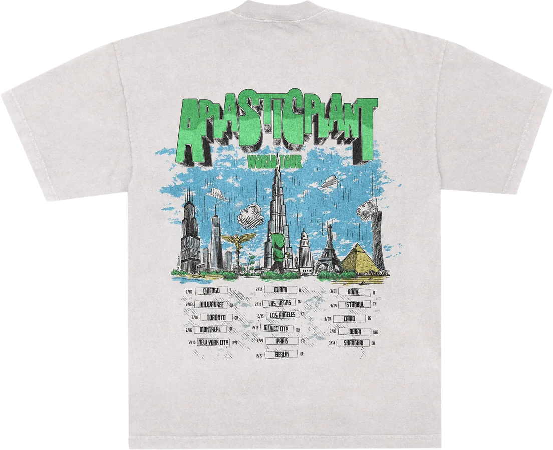 World tour tee, ash