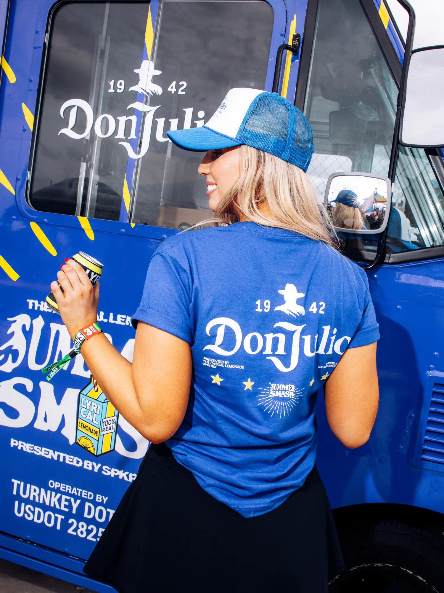 The co-branded Don Julio tee worn at the truck
