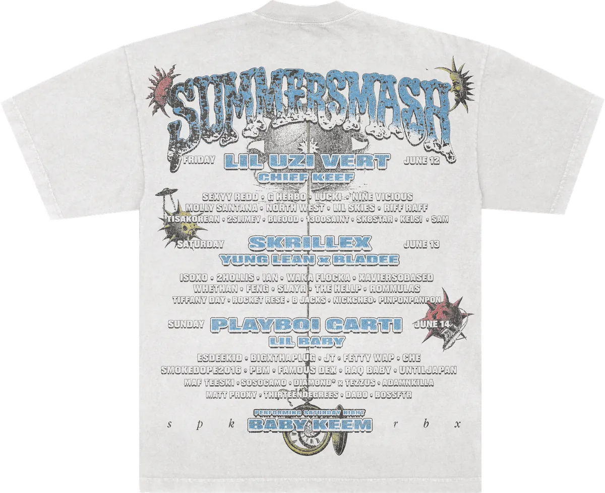 Festival tee, rear