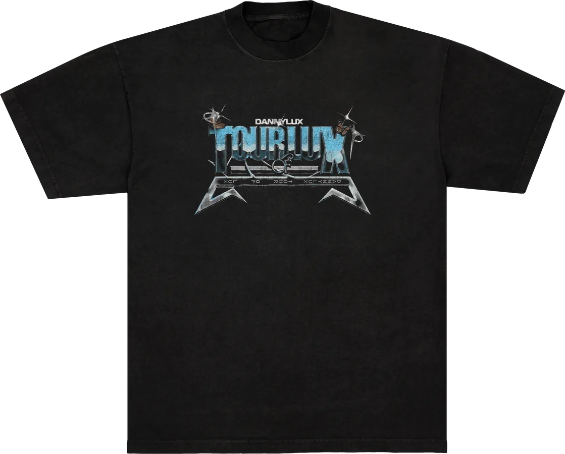 Chrome lockup tee, front